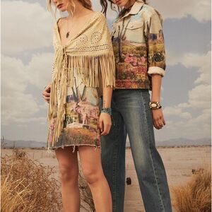 Mother Denim Jacket‎ Anthropologie Revenge on Superstition Mountain Coat SZ L